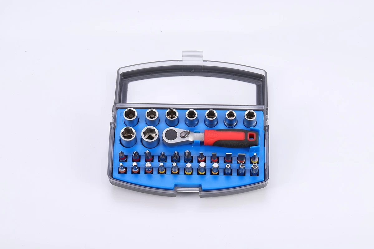 32-teiliges Steckschlüssel- und Ratschenbit-Set